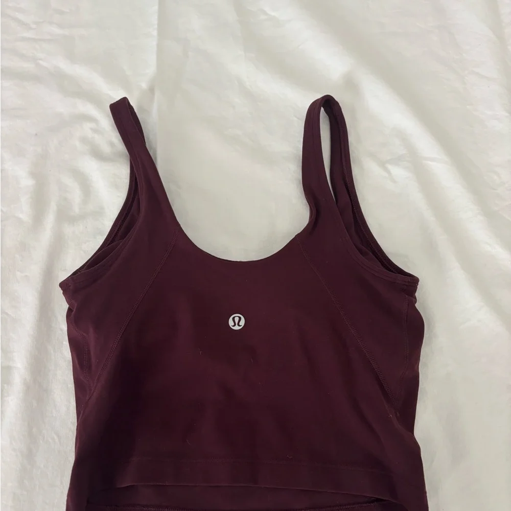 lululemon athletica Maroon Tank Top